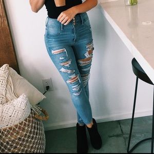 AMERICAN EAGLE SUPER STRETCH JEANS